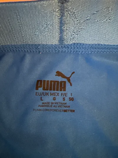 PUMA Herren Boxershorts Gr. L Blau Sportlich Unterwäsche
