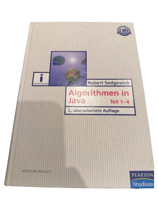 Algorithmen in Java Teil 1-4 Robert Sedgewick 3.Auflage Addison-Wesley 1