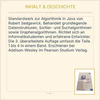 Algorithmen in Java Teil 1-4 Robert Sedgewick 3.Auflage Addison-Wesley 3