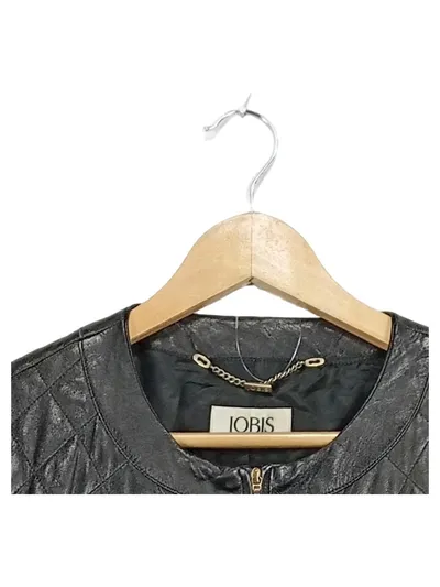 Jobis Damen Steppjacke Leder Schwarz Gr. 42 Klassisch
