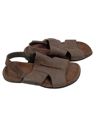 ara Herren Sandalen Leder Braun Größe 41 Klettverschluss Comfort