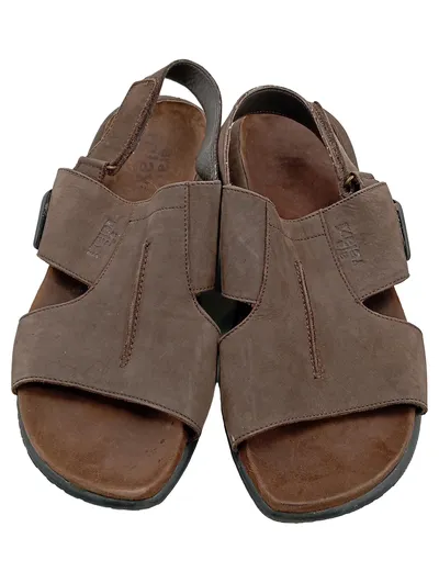 ara Herren Sandalen Leder Braun Größe 41 Klettverschluss Comfort