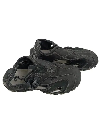 Dockers by Gerli Outdoorsandalen Herren Gr. 42 Schwarz Wildleder Sandalen