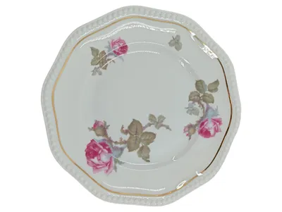 Rosenthal Bavaria Teller Rosenmotiv Porzellan klassisch 19cm