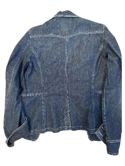 Bogner Jeans Damen Jeansjacke Military Stil Gr. 38 Blau Denim