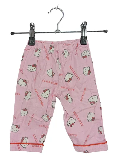 Hello Kitty Pyjamahose Mädchen Gr. 68 Rosa Baumwolle Schlafanzug