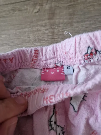 Hello Kitty Pyjamahose Mädchen Gr. 68 Rosa Baumwolle Schlafanzug