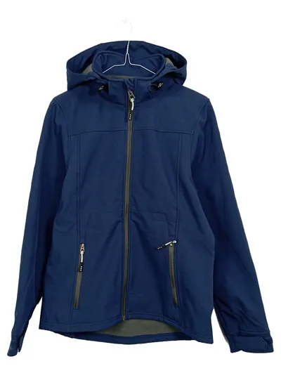 Elevate Damen Softshelljacke Gr. M Blau Kapuze Outdoor Fleece gefüttert