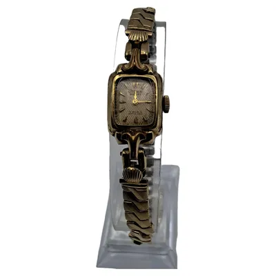 STOWA Parat Damen Armbanduhr Gold Vintage 17 Rubis Antichoc