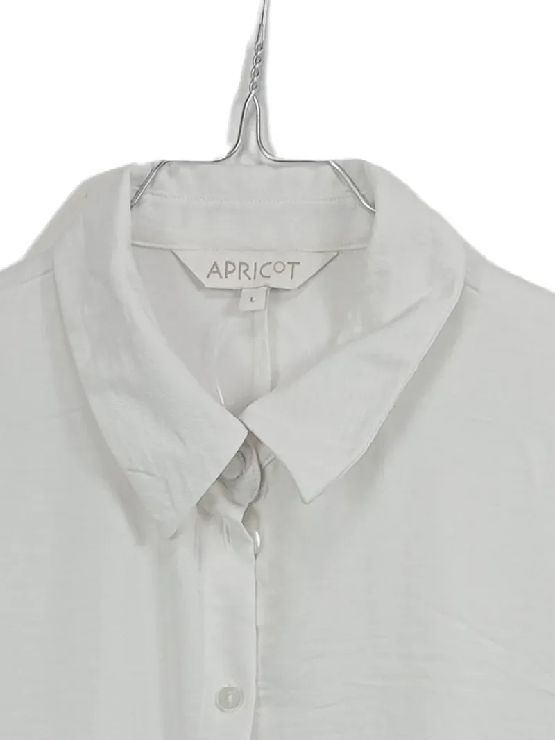 Apricot Damen Bluse Hemd Weiß Gr. L 42 Langarm Oversize Basic 3