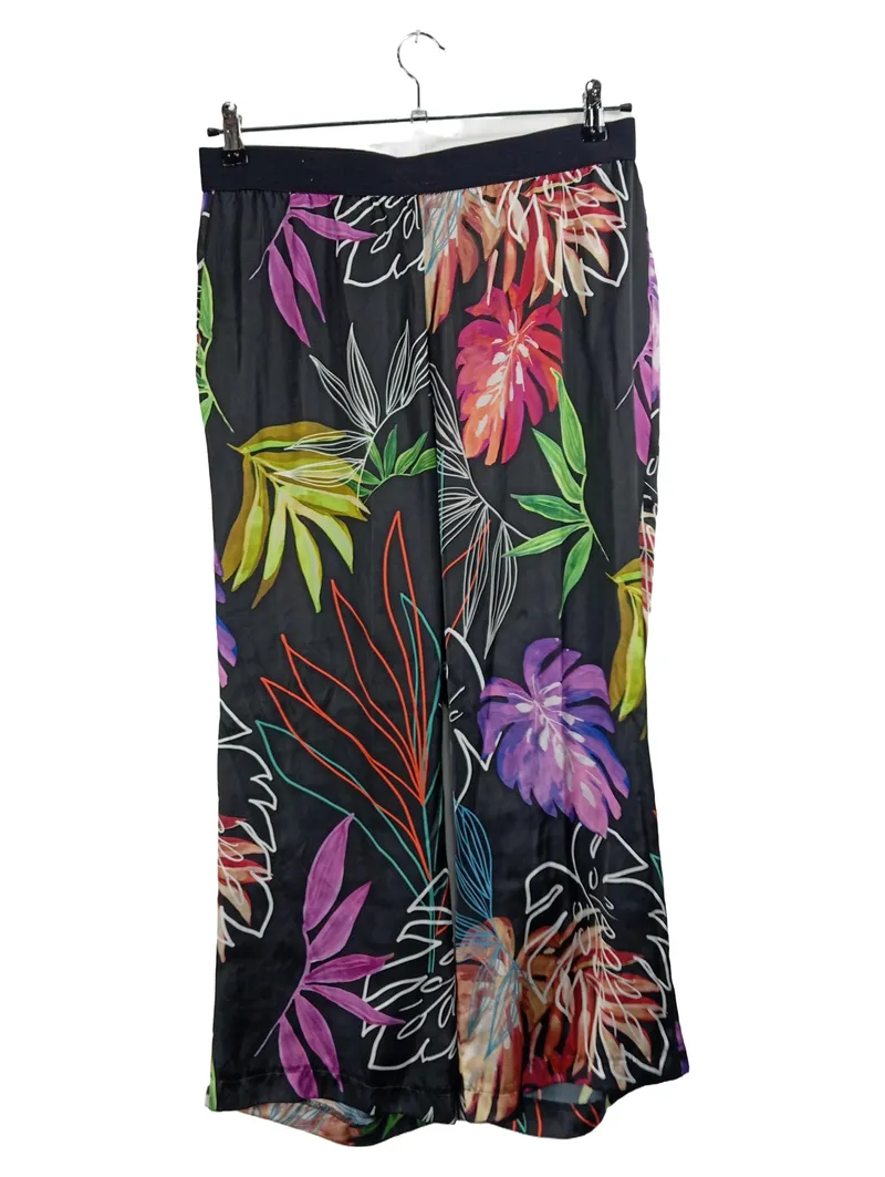 Ashley Brooke Damen Jogginghose Gr. 42 Tropisch Floral Mehrfarbig 1