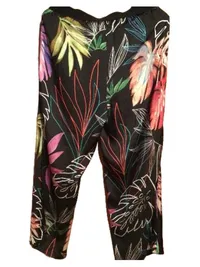 Ashley Brooke Damen Jogginghose Gr. 42 Tropisch Floral Mehrfarbig 2