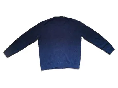 Massimo Dutti Sport Pullover Herren Gr. L Navy Blau Baumwolle Strickpullover