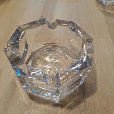 Nachtmann Glas Aschenbecher achteckig transparent 12 cm Glas