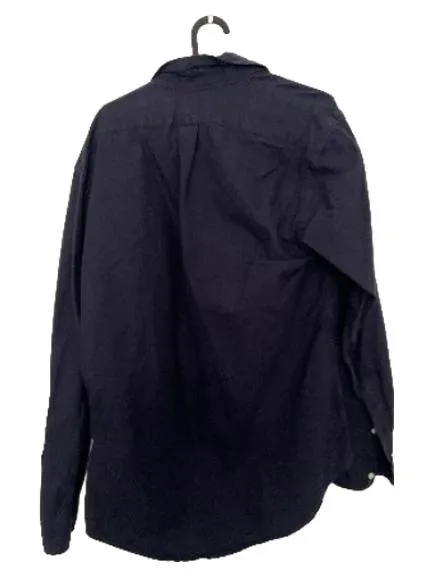 Ralph Lauren Hemd Herren M Custom Fit Langarm Blau Baumwolle Business 3