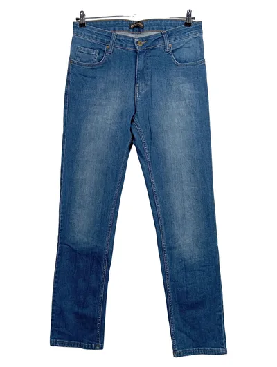 DIANDOR Herren Jeans Regular Fit Baumwolle Blau W34 L33 Alltag
