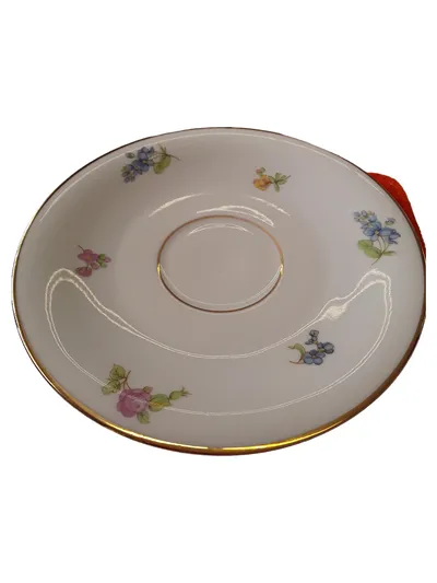 Heinrich Porzellan Unterteller Klassisch Blumenmuster Weiß 15 cm