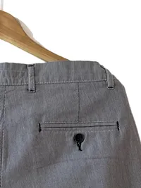 Clayton Stretch Chino Shorts Herren Grau Gestreift Gr. W32/48/M 6