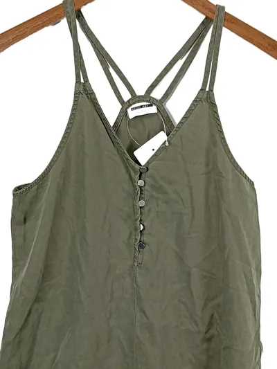Noisy May Trägerkleid Damen Gr. 34/XS Oliv Lyocell Sommerkleid Freizeit