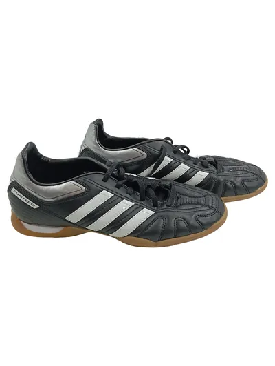 Adidas Puntero Hallenschuhe Fußballschuhe Herren Gr. 40 Schwarz Silber Indoor