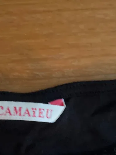 Camaïeu Pailletten Top Damen ärmellos Party Glamour Schwarz Gr. S 4
