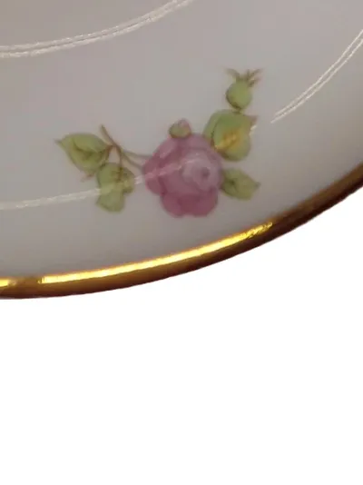 Heinrich Porzellan Unterteller Klassisch Blumenmuster Weiß 15 cm