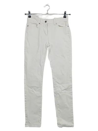 Adagio Damen Jeans Straight Leg Weiß Gr. 36 W28 Baumwolle