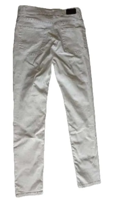 Adagio Damen Jeans Straight Leg Weiß Gr. 36 W28 Baumwolle