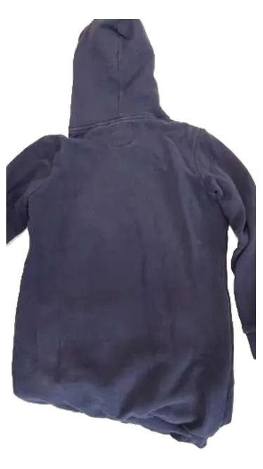 Superdry Hoodie Kleid Damen Gr. 42/XL Blau Tiger College Logo Kapuzenpullover