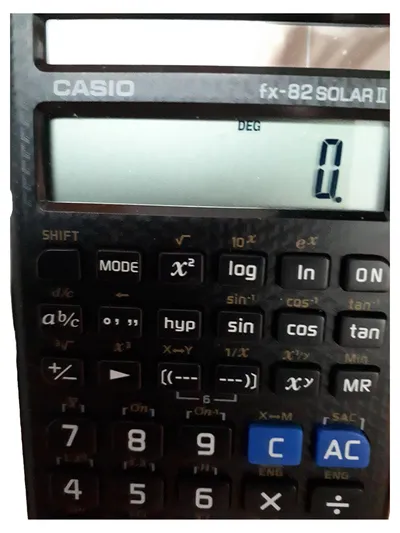 Casio fx-82 SOLAR II Taschenrechner Solar Schwarz