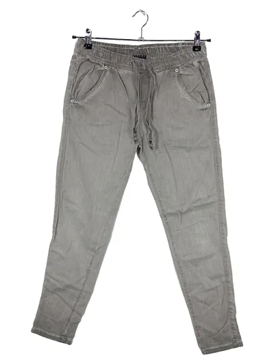 SISLEY Damen Jogginghose Gr. 28/S Grau Baumwolle Casual