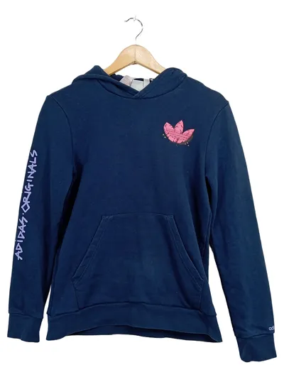 Adidas Originals Kapuzenpullover Hoodie Dinosaurier Gr. 164 Blau