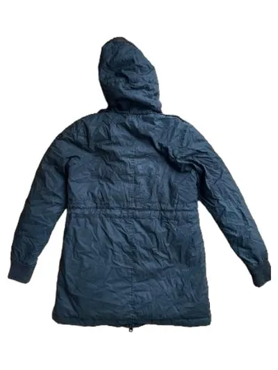 Diesel Damen Parka Jacke Gr. 38 Grün Kapuze Baumwolle Urban