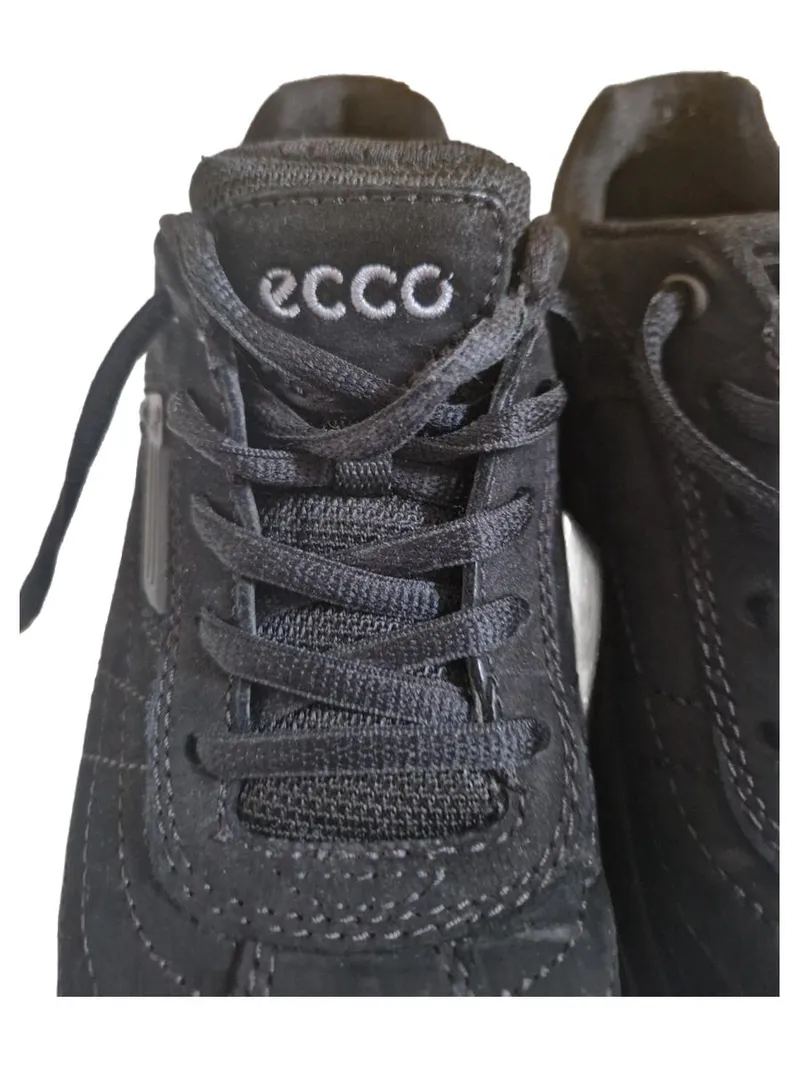 ECCO Damen Sneaker Low Schwarz Wildleder Gr. 36 Sportlich Komfort 4