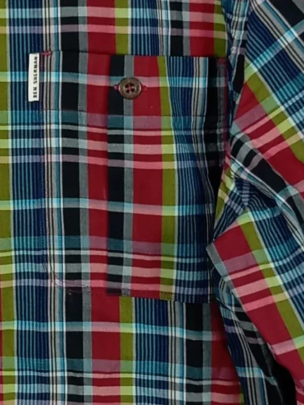 Ben Sherman Herren Freizeithemd Kariert Langarm Button-Down Gr. XL 4