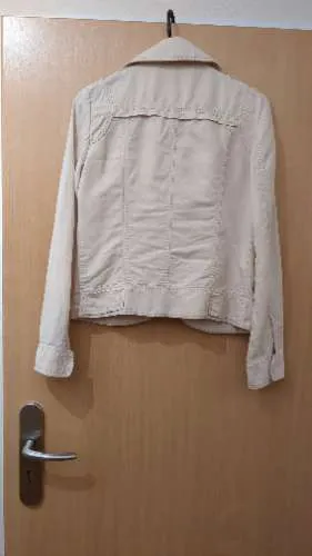 MARC AUREL Damen Leichte Jacke Gr. 36 Beige Leinen Baumwolle Casual