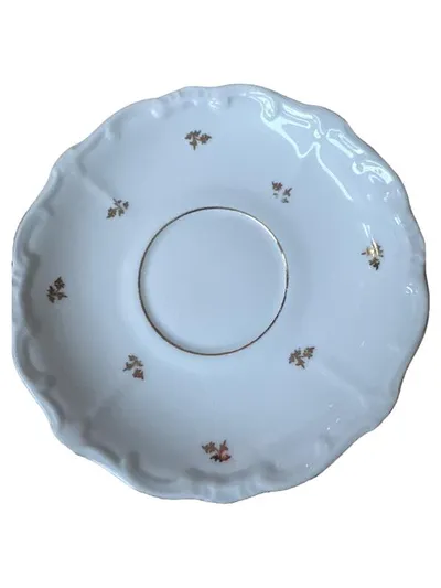 Weimar Porzellan Unterteller Untertasse Katharina 15 cm Weiß Klassisch