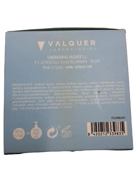 Valquer Sky Solid Shampoo Normal Hair Festes Shampoo 50g 4