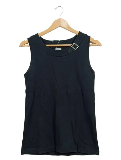 Kenny S. Damen Top Schwarz Gr. 36/S Baumwolle mit Schnalle