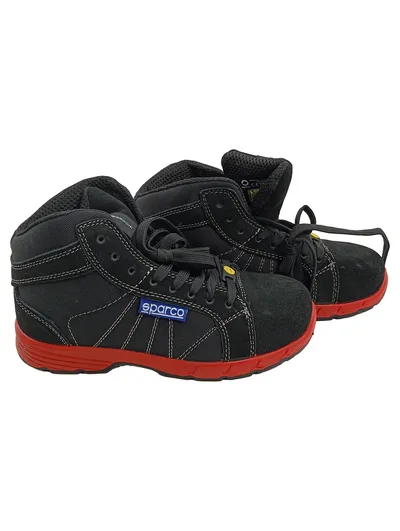 Sparco Teamwork Arbeitsschuhe Herren Gr. 39 Schwarz Wildleder S3 Sicherheit