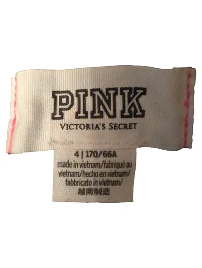 PINK Victoria's Secret Damen Jeans Shorts Gr. S/36 Blau Destroyed