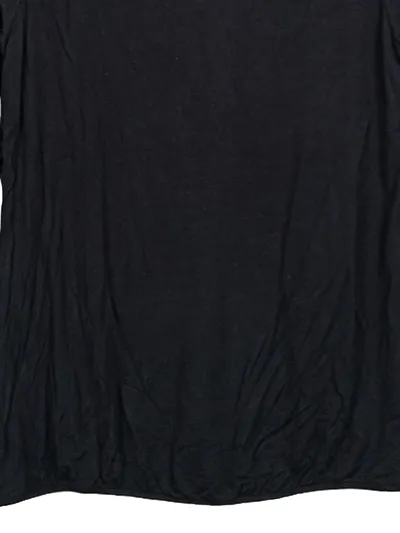 LASCANA Damen Shirt 3/4-Arm Schwarz Gr. 36/38 Schlüsselloch-Ausschnitt
