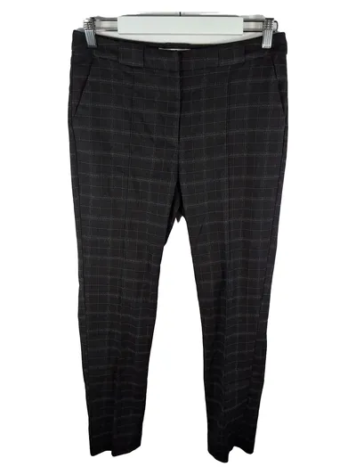 MNG Collection Damen Anzughose Kariert Business Casual Schwarz Gr. 40
