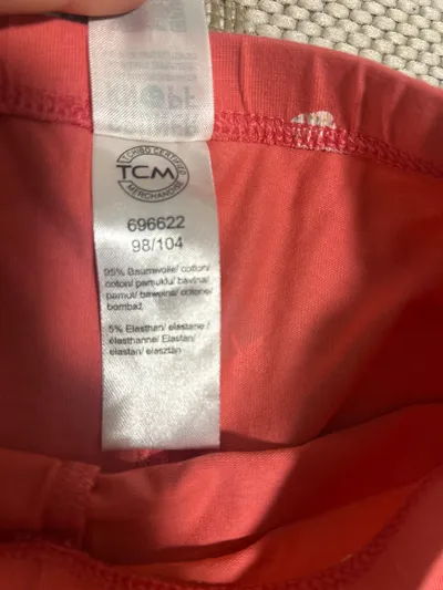 TCM Kinder Leggings Mädchen Eis-Muster Rosa Gr. 98/104 Baumwolle
