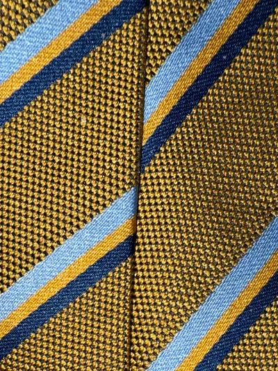Marvelis Herren Krawatte Braun Gestreift Business 148cm Polyester