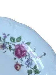 Wawel Platzteller Porzellan Romantik Blumenmuster weiß 19 cm