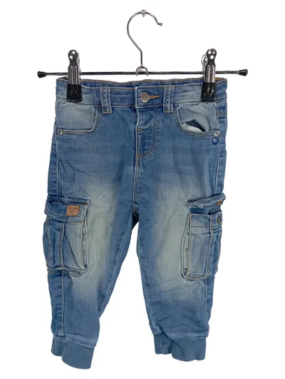 Fagottino Cargohose Jeans Kinder Gr. 86 Blau Jogger Cargo
