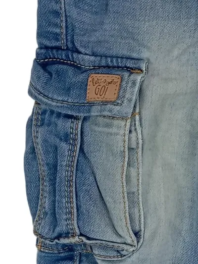 Fagottino Cargohose Jeans Kinder Gr. 86 Blau Jogger Cargo