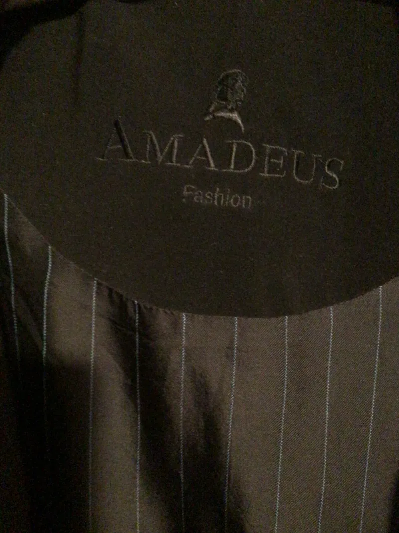 Amadeus Fashion Herren Mantel Klassisch Schwarz Gr. 50/L 2