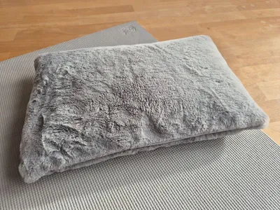Proflax Sitzkissen Modern Uni Grau Polyester 43x27 cm